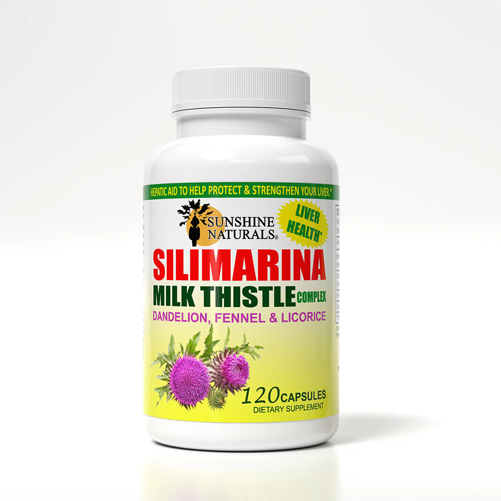 Sunshine Naturals Milk Thistle Complex. Liver Health Support. 600 mg. 120 Caps