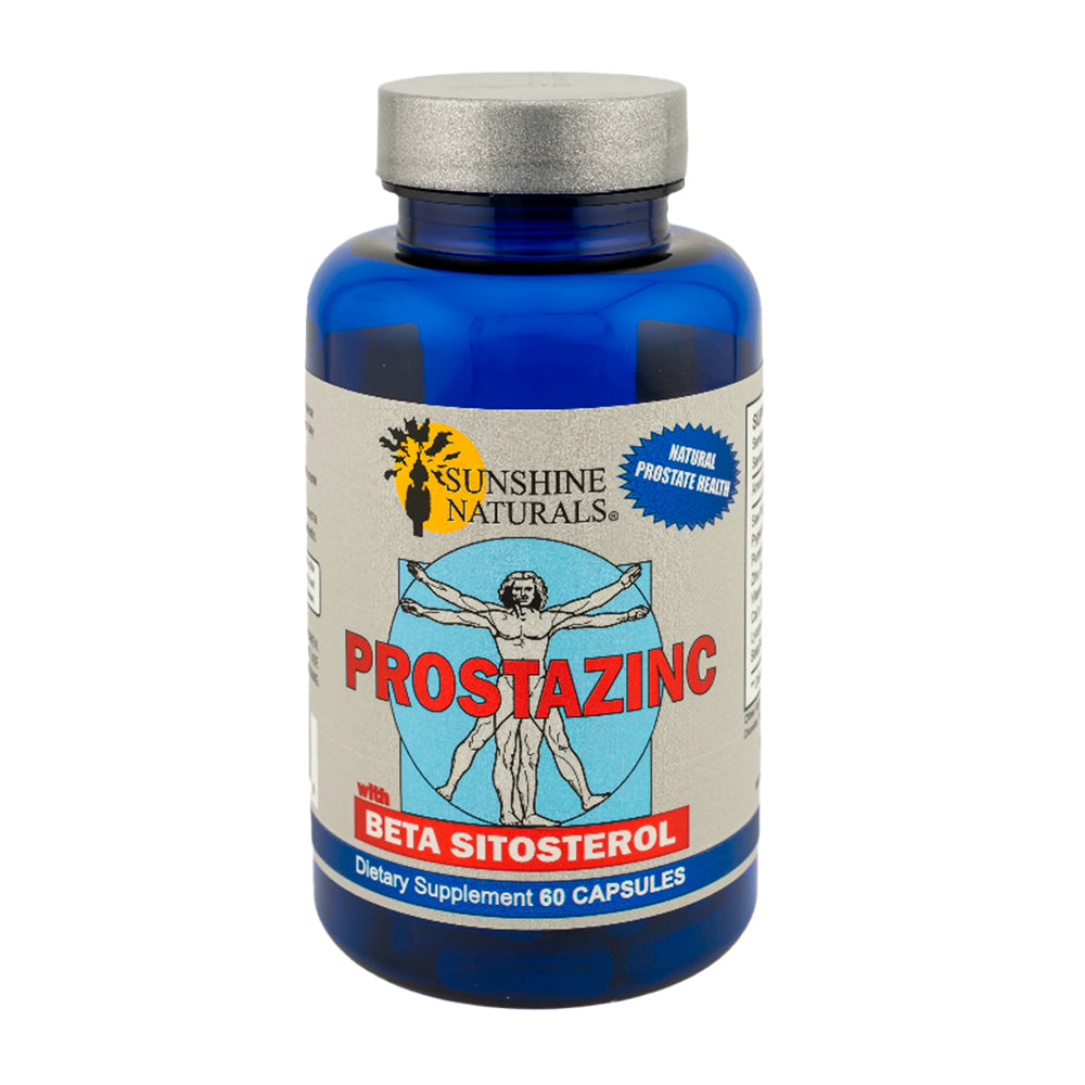 Sunshine Naturals Prostazinc Supplement. Promotes Good Prostate Health. 60 Caps