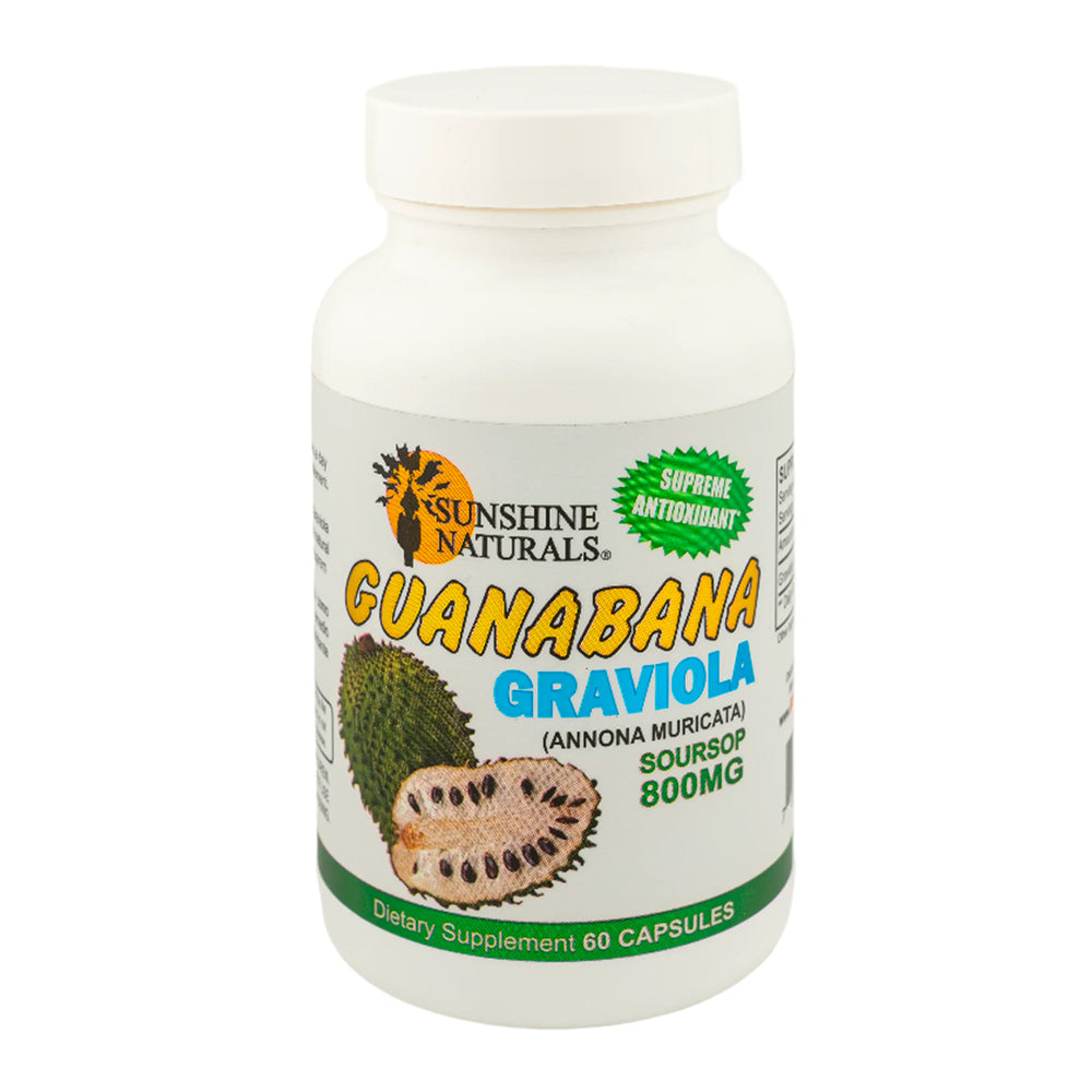 Sunshine Naturals Guanabana (Graviola), 60 Capsules, Pack of 5