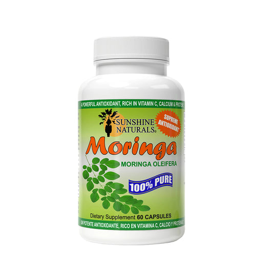 Sunshine Naturals Moringa Dietary Supplement. Immune System Aid. 120 Capsules