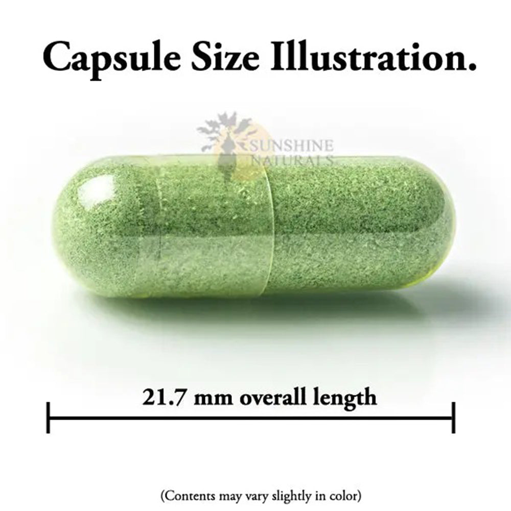 Sunshine Naturals Moringa Dietary Supplement. Immune System Aid. 120 Capsules