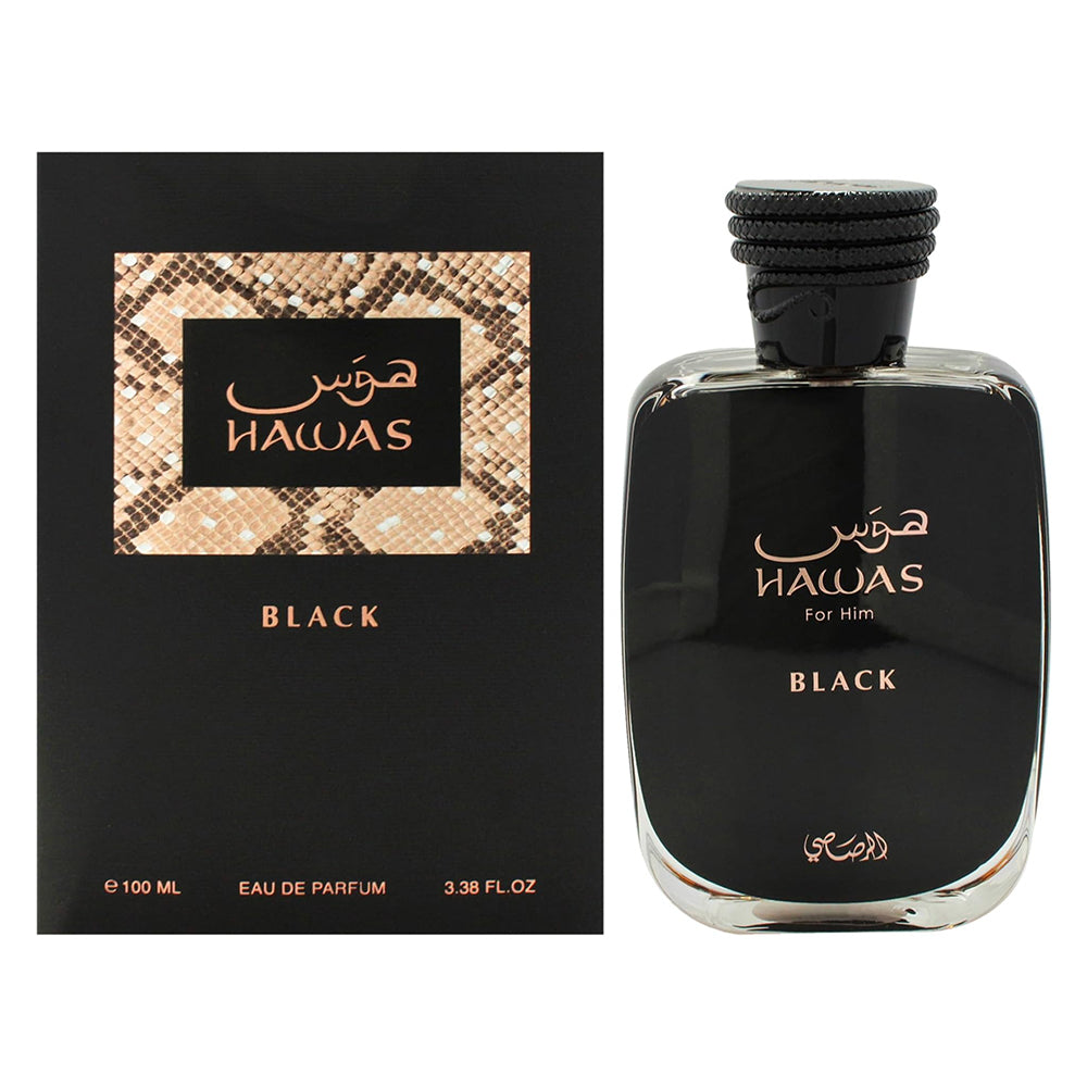RASASI HAWAS BLACK MEN 100ML EDP SPRAY