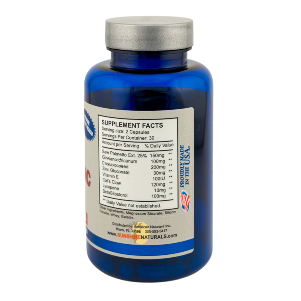 Sunshine Naturals Prostazinc Supplement. Promotes Good Prostate Health. 60 Caps