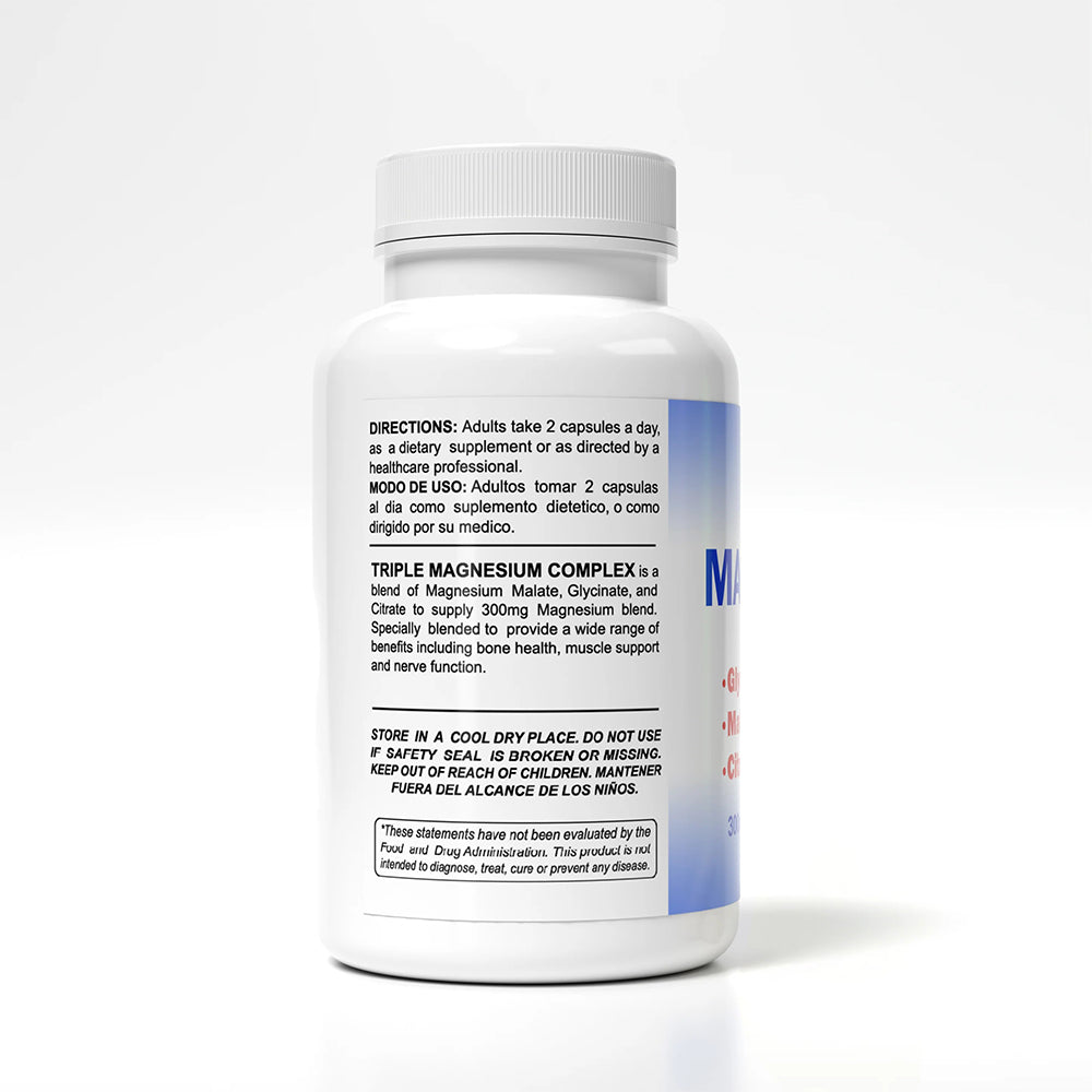 Sunshine Naturals Supplement. Triple Magnesium Complex 300mg x 90 caps