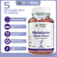 Health Dose Melatonin 6 mg Extra Strength Gummy, for Restful Sleep Supplements for Adult Mixed Berries Flavor 90 Gummies.