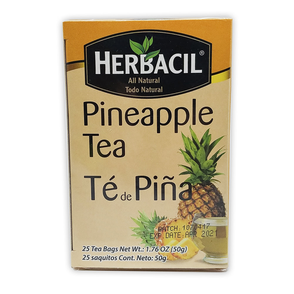 Herbacil Natural Pineapple Tea. 1.76 oz. 25 Bags