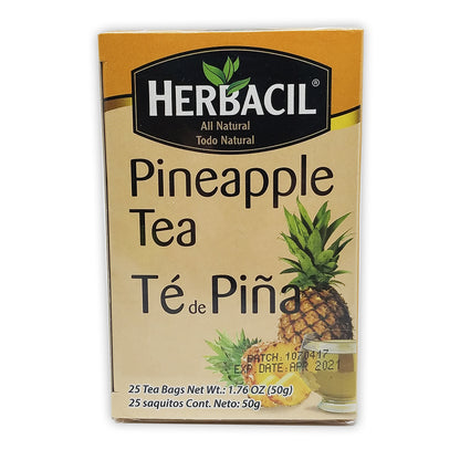 Herbacil Natural Pineapple Tea. 1.76 oz. 25 Bags