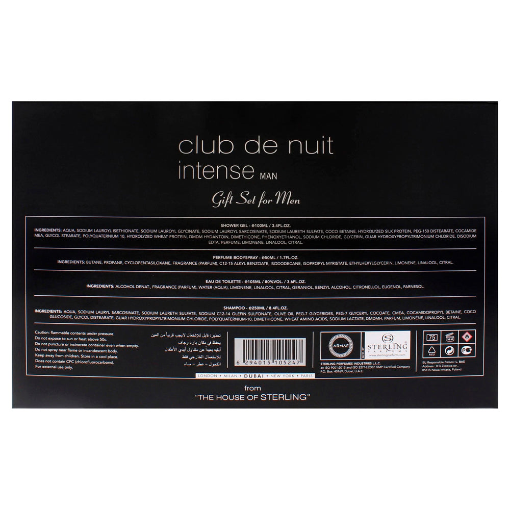 Armaf Men's Club de Nuit Intense Gift Set