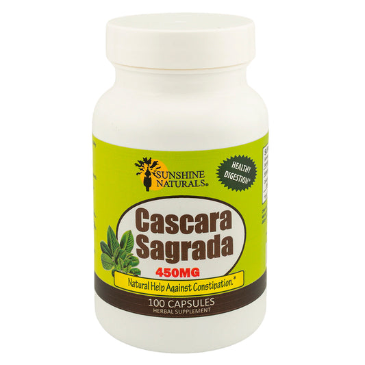 Sunshine Naturals Cascara Sagrada 450 Mg 100 Capsules