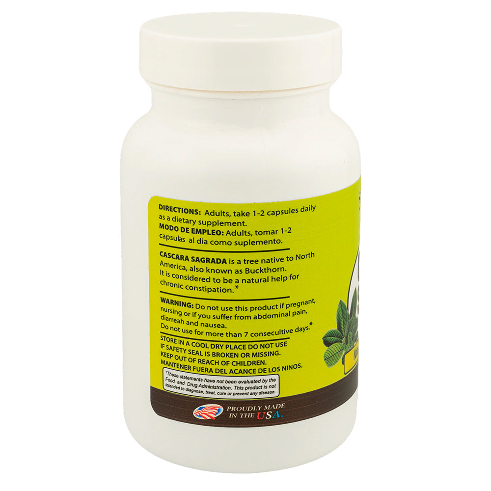 Sunshine Naturals Cascara Sagrada 450 Mg 100 Capsules