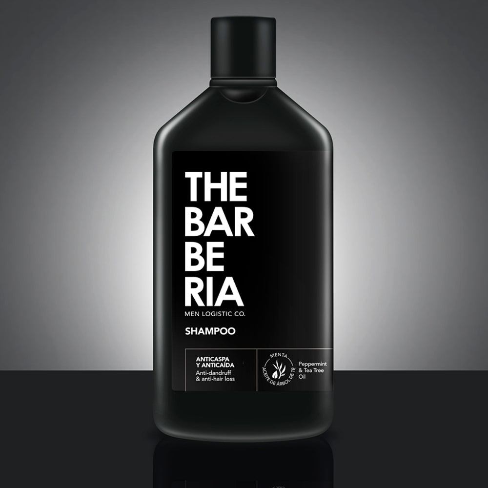The Barberia Shampoo Anti-Dandruff & Anti-Hair Loss, 10.1 fl oz Tea Tree oil +  Biotin & Arginine