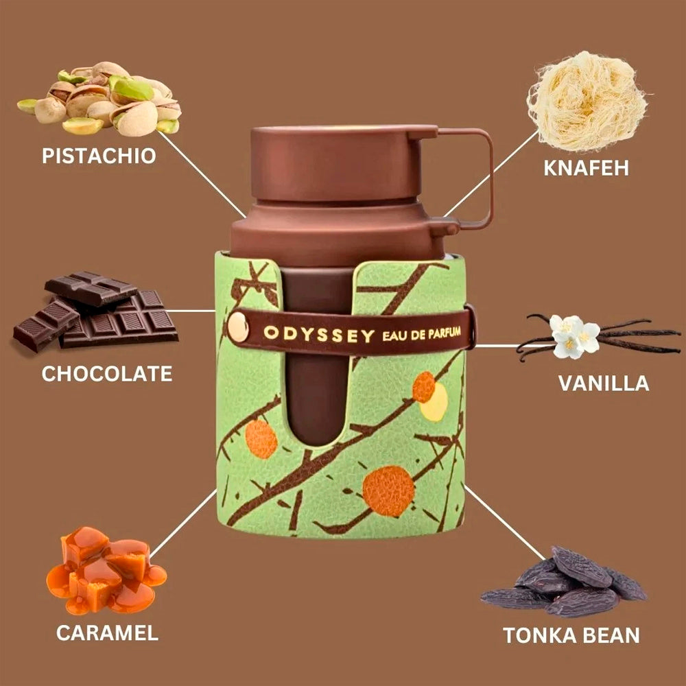 Armaf Odyssey Dubai Chocolat Gourmand Eau de Parfum - 2.0 oz (60ml) Luxury EDP Spray for Men