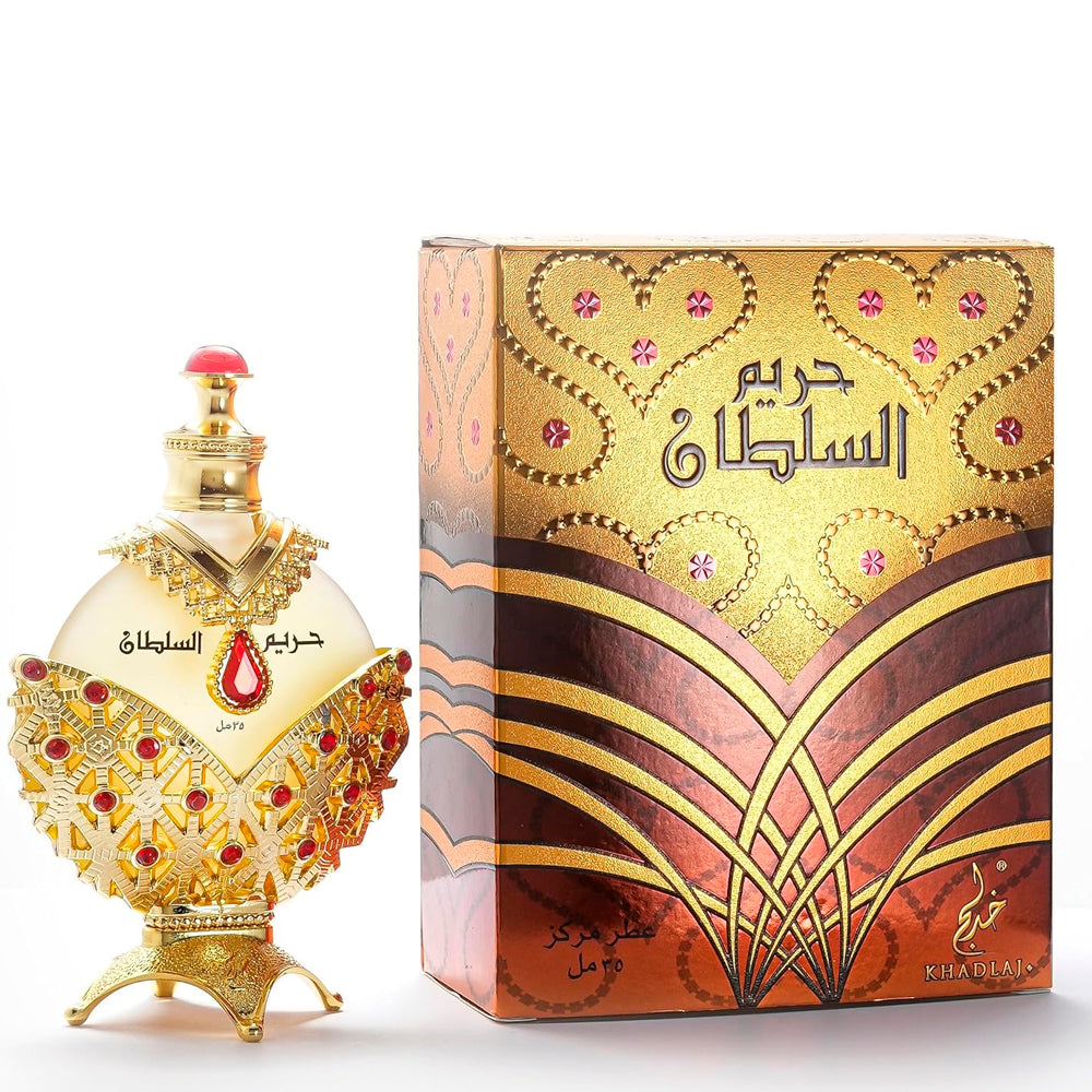 KHADLAJ PERFUMES Hareem Al Sultan Gold Concentrated Perfume Oil for Unisex, 1.18 Ounce