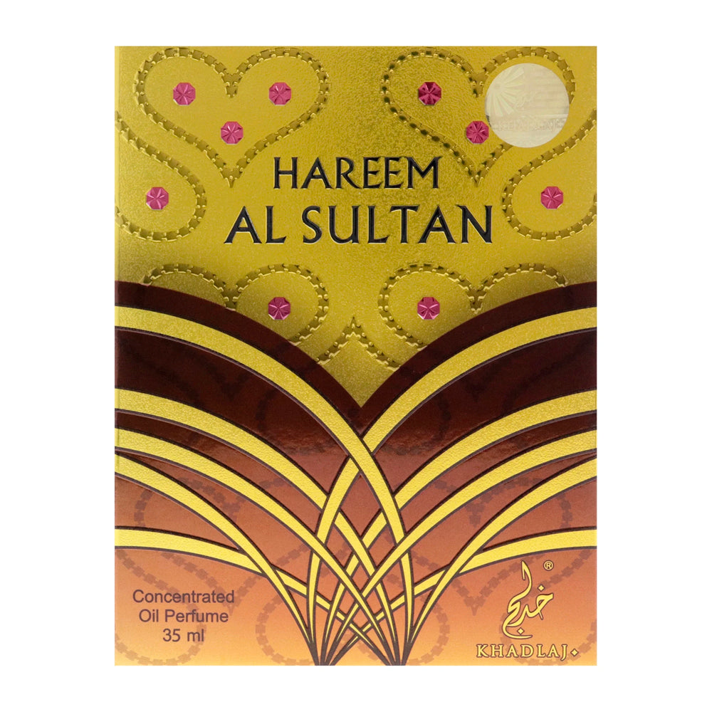 KHADLAJ PERFUMES Hareem Al Sultan Gold Concentrated Perfume Oil for Unisex, 1.18 Ounce