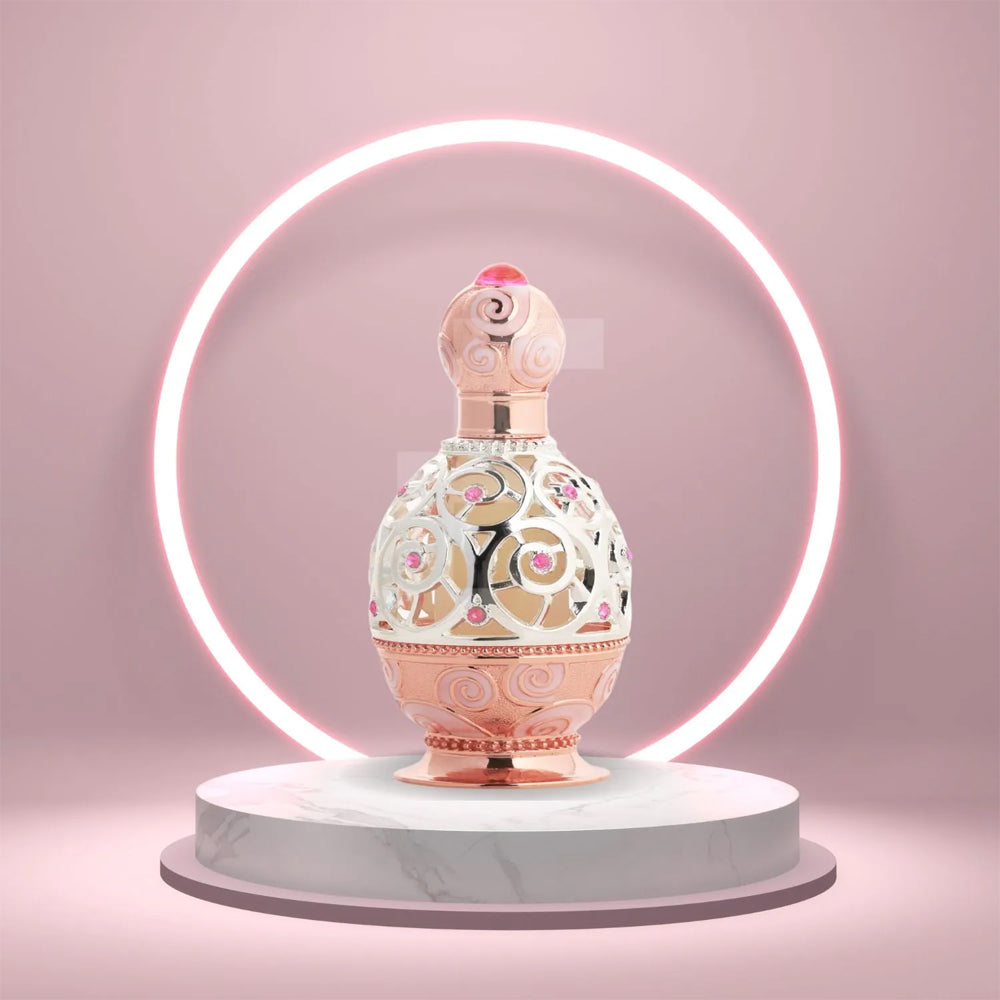 KHADLAJ PERFUMES Haneen Rose Gold Concentrated Perfume Oil 0.67 Ounce (Unisex)