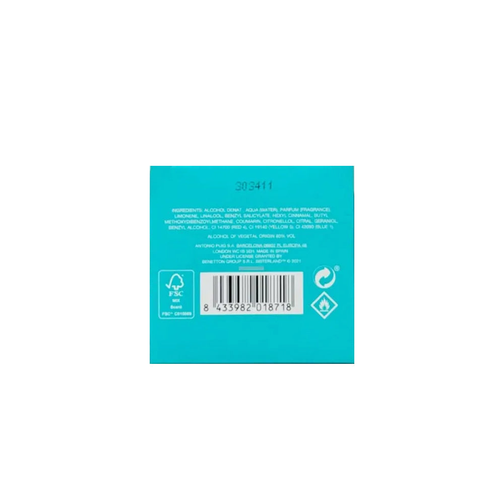 Benetton Sisterland Green Jasmine By Benetton Edt Spray 2.7 Oz
