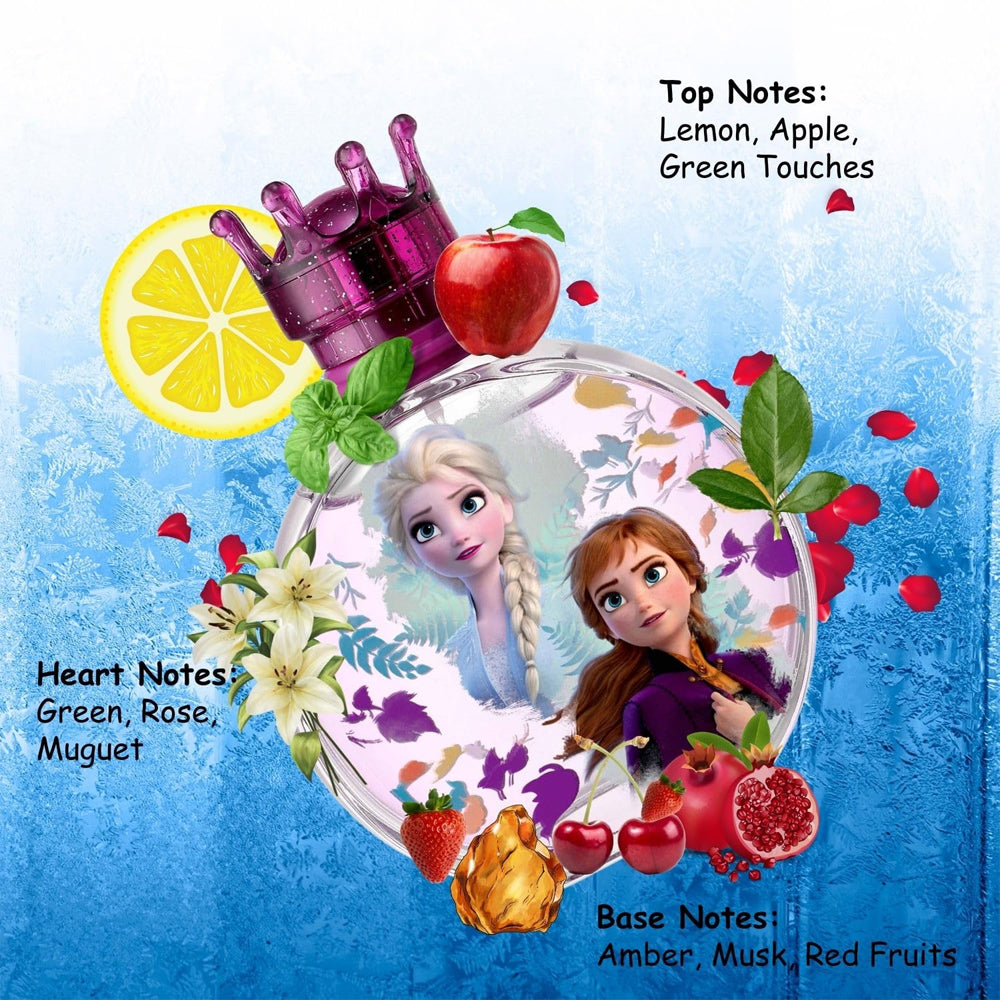 Disney Frozen II Eau de Toilette for Girls - 3.4 oz (100ml) Natural Spray