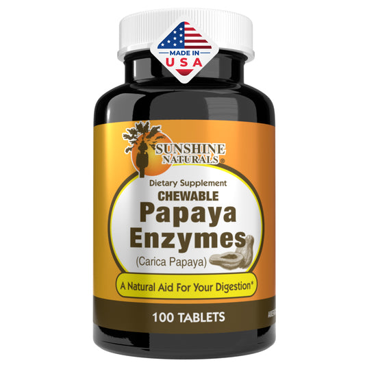 Sunshine Naturals Papaya Enzyme Chewable 100 Tablets