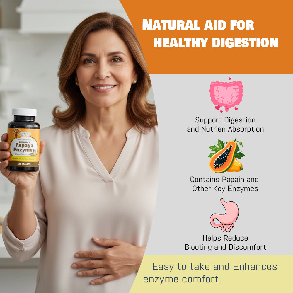 Sunshine Naturals Papaya Enzyme Chewable 100 Tablets