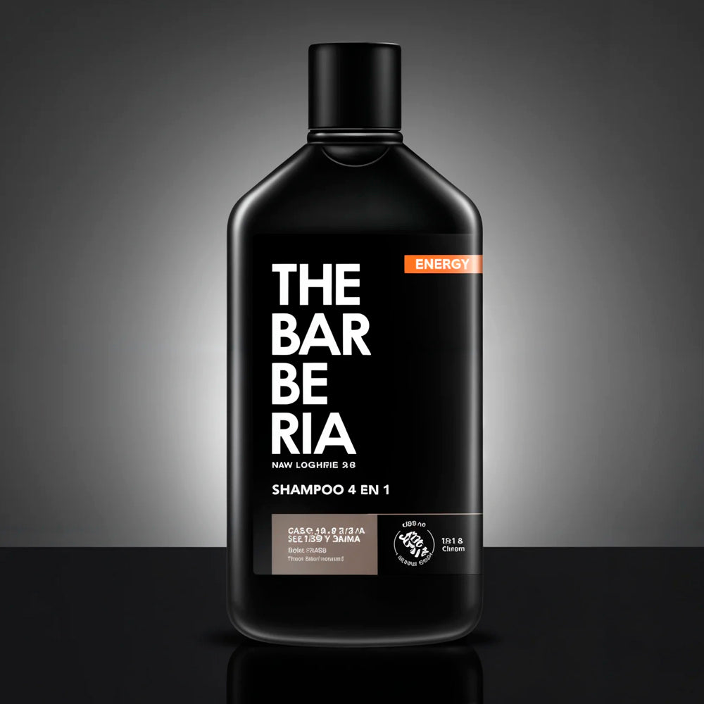 The Barberia Shampoo  4 IN 1 Formula, Energy,  10.1 fl oz Hair, body, face & beard Oak & Ginger. Pack of 3