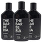 The Barberia Shampoo Anti-Dandruff & Anti-Hair Loss, 10.1 fl oz Tea Tree oil +  Biotin & Arginine. Pack of 3