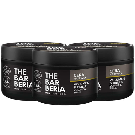 The Barberia Volume & Shine Paste Hair Wax, 2.4 fl oz Hair, beard & mustache. Pack of 3
