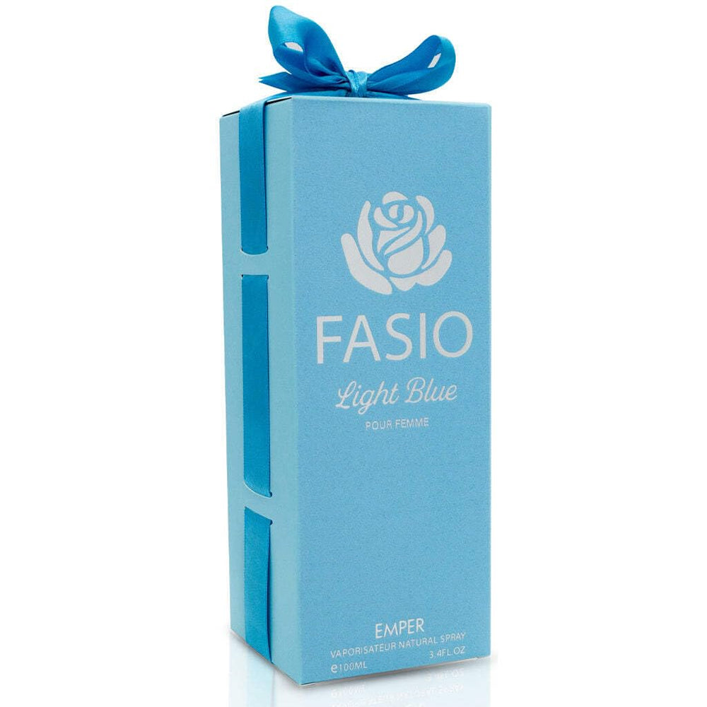 Emper Fasio Blue Eau de Parfum for Women 3.4 oz - Refreshing Tropical & Floral Fragrance
