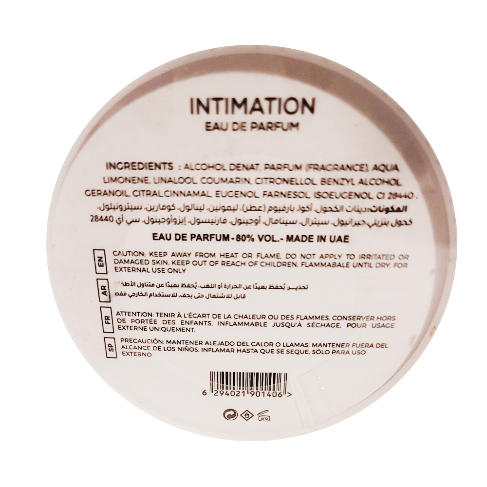 Emper Intimation Eau de Parfum for Men - 3.4 FL.OZ | Long-Lasting Masculine Fragrance | Elegant New Packaging