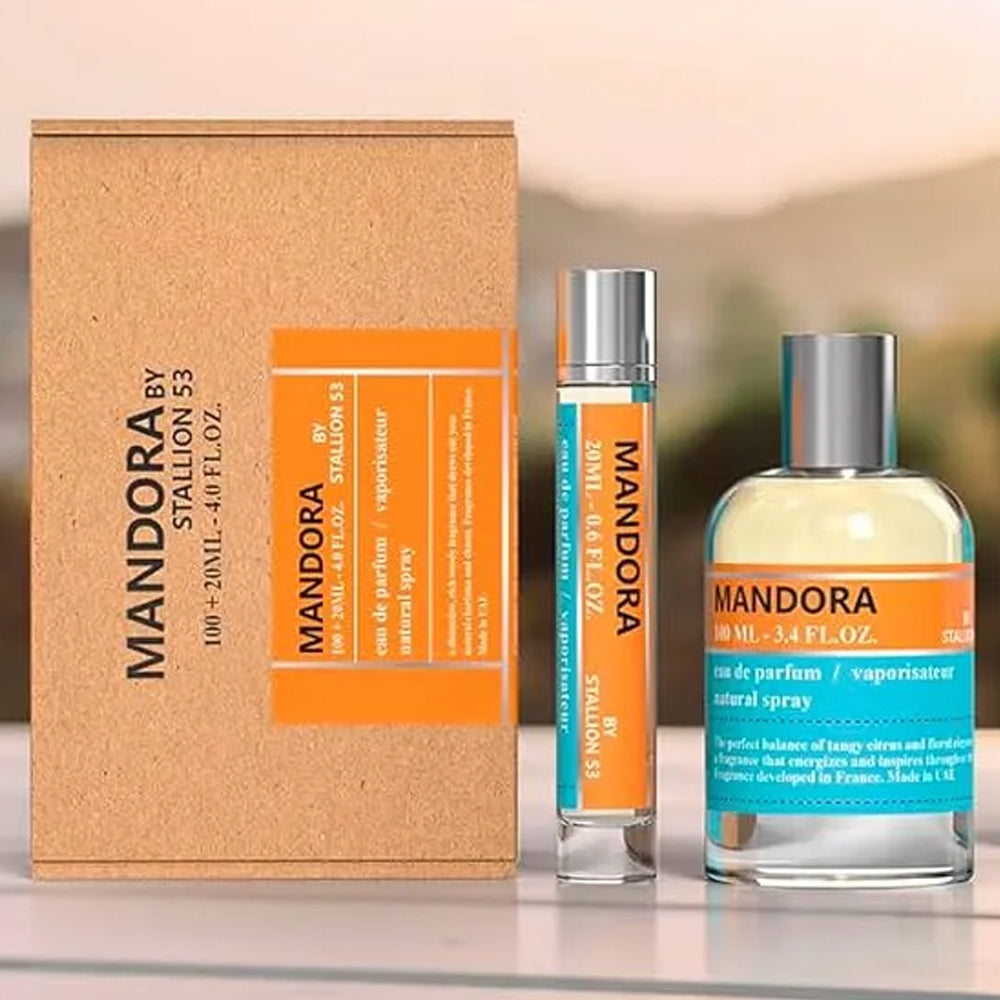 Emper Mandora by Stallion 53 Eau de Parfum - 3.4 oz (100ml) + FREE 20ml - Aromatic & Woody Fragrance