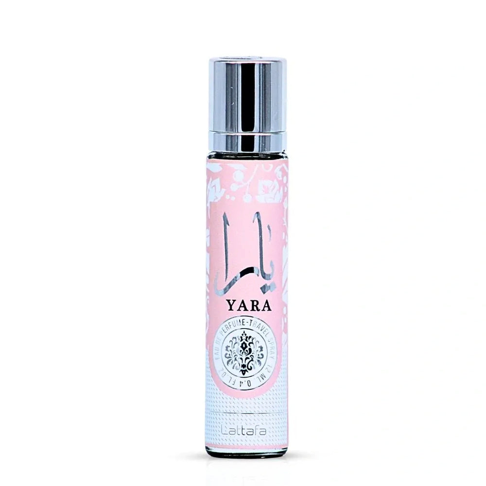 Lattafa Yara Pink Travel Spray - 0.4 oz (12ml) Eau de Parfum - Viral Creamy Strawberry & Vanilla "Clean Girl" Scent
