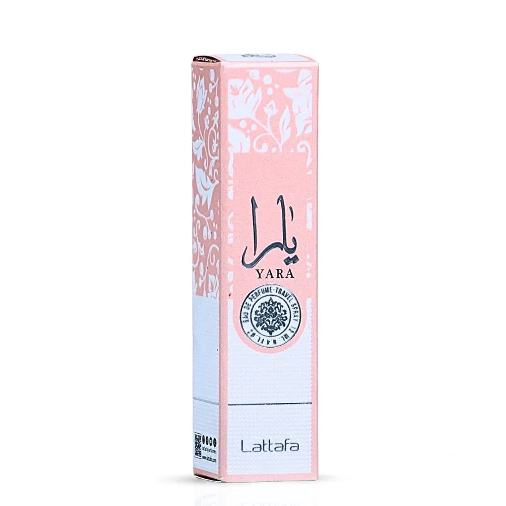 Lattafa Yara Pink Travel Spray - 0.4 oz (12ml) Eau de Parfum - Viral Creamy Strawberry & Vanilla "Clean Girl" Scent