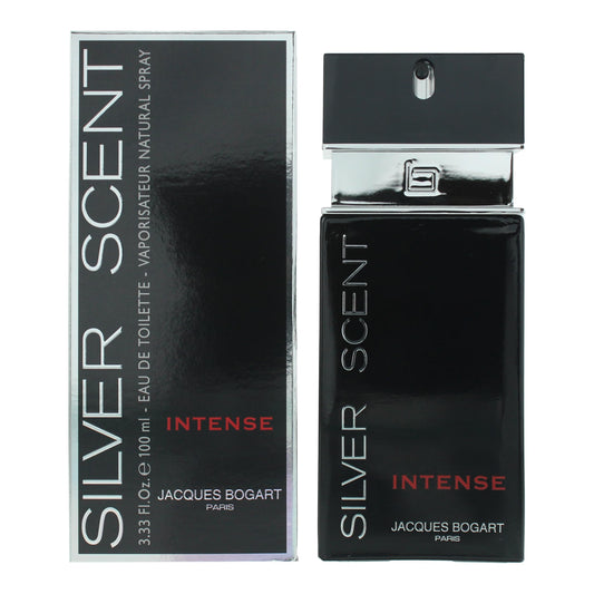 Jacques Bogart Silver Scent Intense for Men - 3.33 oz (100ml) Eau de Toilette Spray