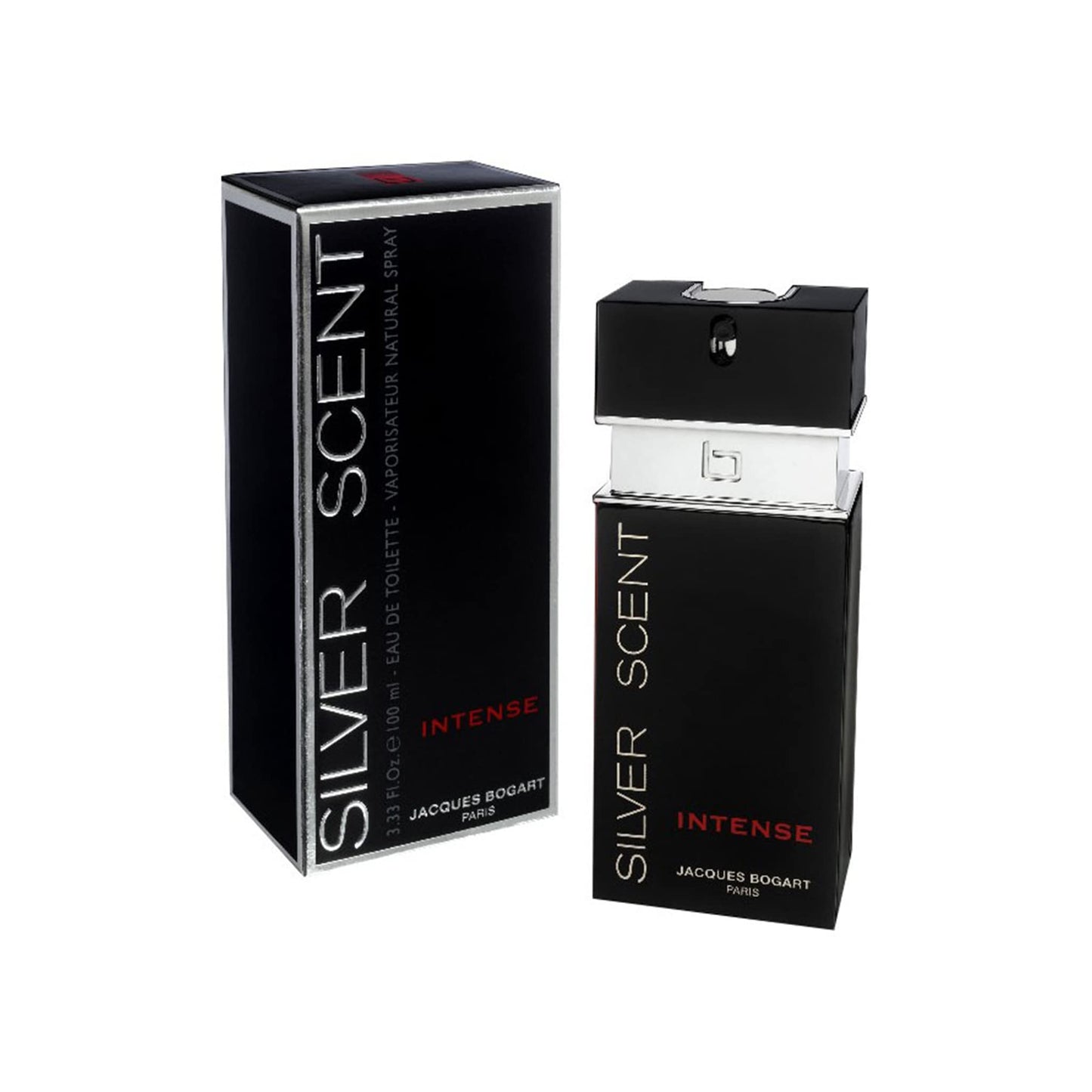 Jacques Bogart Silver Scent Intense for Men - 3.33 oz (100ml) Eau de Toilette Spray