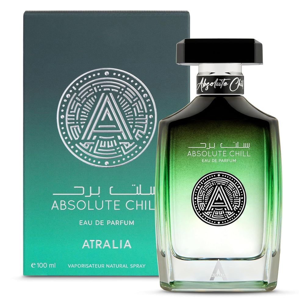 Atralia Absolute Chill Eau de Parfum - 3.4 oz (100ml) Unisex EDP Spray - Invigorating Citrus & Mint Perfume