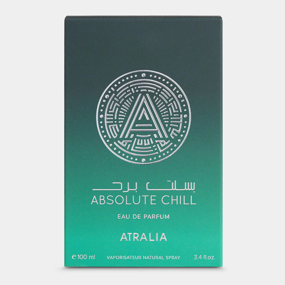 Atralia Absolute Chill Eau de Parfum - 3.4 oz (100ml) Unisex EDP Spray - Invigorating Citrus & Mint Perfume