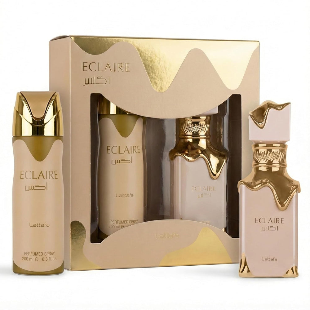 Lattafa Eclaire 2 Pcs Gift Set With 100ml EDP + 200ml Perfumed Spray