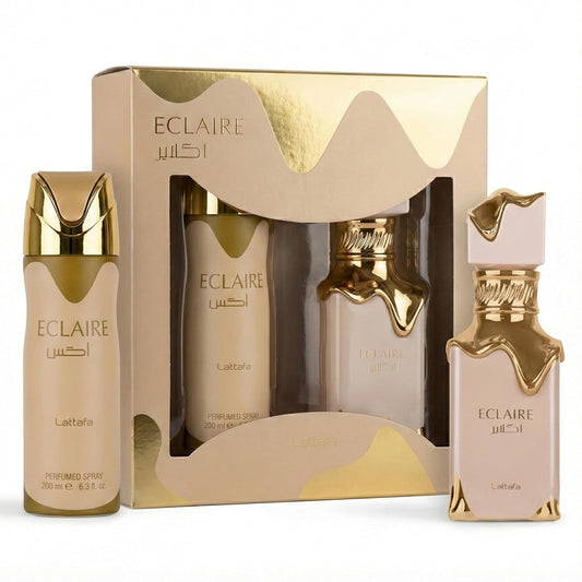 Lattafa Eclaire 2 Pcs Gift Set With 100ml EDP + 200ml Perfumed Spray