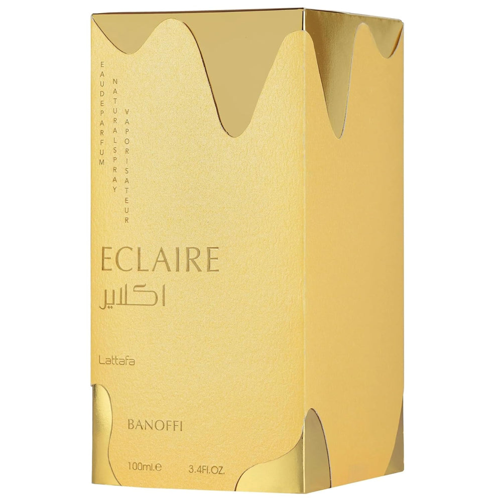 Lattafa Eclaire Banoffi Eau de Parfum - 3.4 oz (100ml) Luxury EDP Spray for Women - Delicious Gourmand