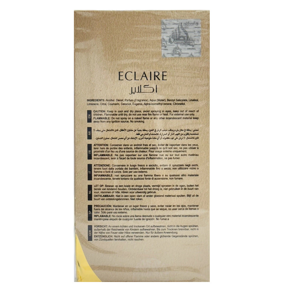 Lattafa Eclaire Banoffi Eau de Parfum - 3.4 oz (100ml) Luxury EDP Spray for Women - Delicious Gourmand
