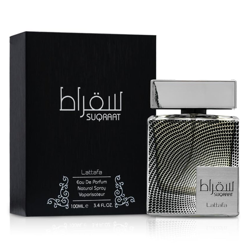 Lattafa Suqraat Eau de Parfum for Men - 3.4 oz (100ml) Luxury EDP Spray - Masculine Fragrance