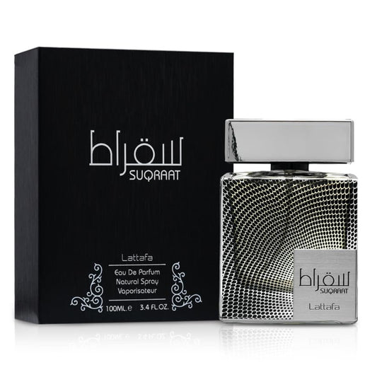 Lattafa Suqraat Eau de Parfum for Men - 3.4 oz (100ml) Luxury EDP Spray - Masculine Fragrance