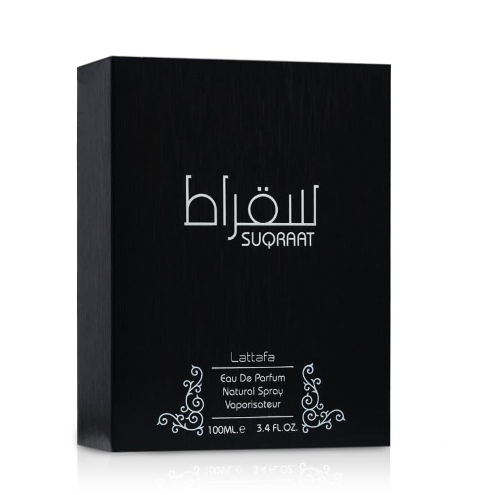 Lattafa Suqraat Eau de Parfum for Men - 3.4 oz (100ml) Luxury EDP Spray - Masculine Fragrance