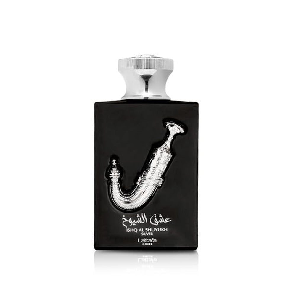 Lattafa Ishq Al Shuyukh Silver Eau de Parfum - 3.4 oz (100ml) Luxury EDP Spray - Unisex Signature Fragrance