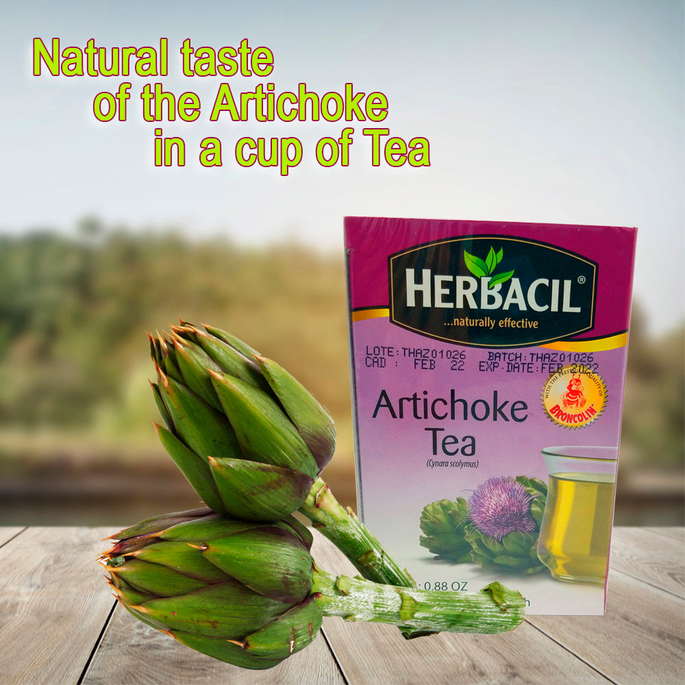 Herbacil Artichoke / Alcachofa Tea 25-Bags 0.88 Oz / 25 g.. Pack of 6