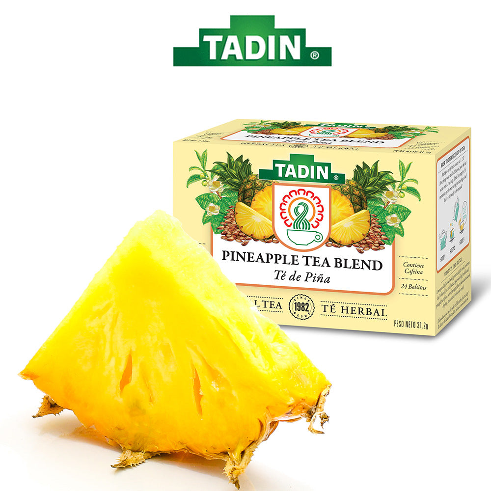 Tadin Tea Té de Piña / Pineapple Tea. 24 Bags. 1.1 Oz. Pack of 6