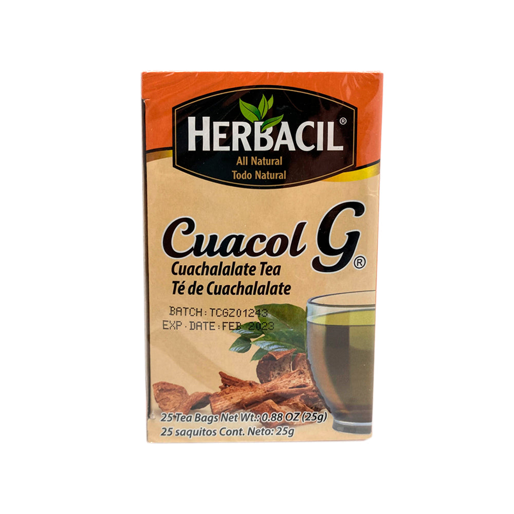 Herbacil Cuachalalate Tea. 25 Bags .88 Oz. Pack of 3