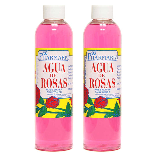 Pharmark Rose Water, Skin toner. 8 Fl Oz / 236 ml. - Pack of 2