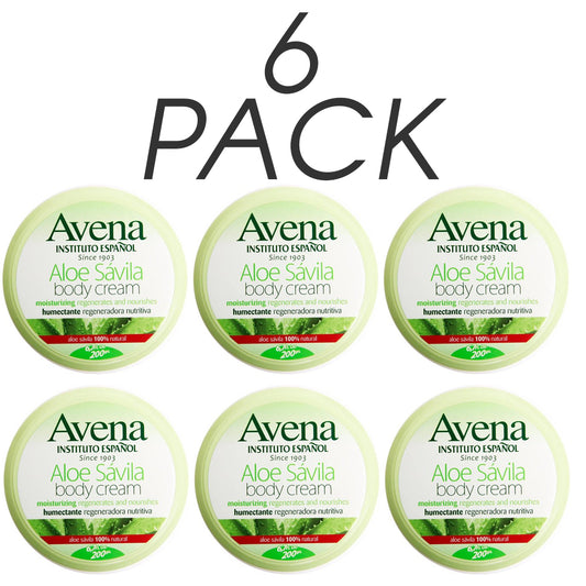 Avena Aloe Vera Body cream 6.7 FO. Pack of 6