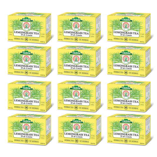 Tadin Tea Té de Limón / Lemongrass. 24 Bags. 0.84 Oz - Pack of 12