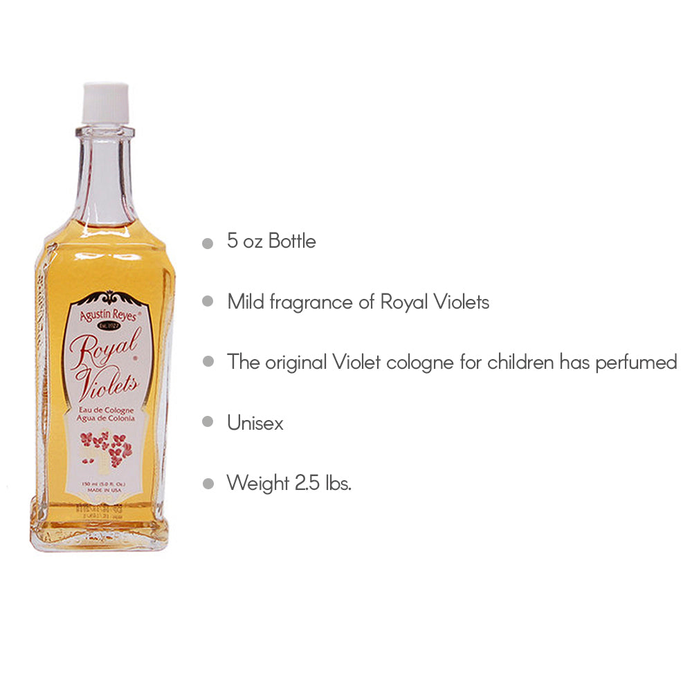 Royal Violets Baby Cologne, 5 Fl Oz / 150 ml. Pack of 3